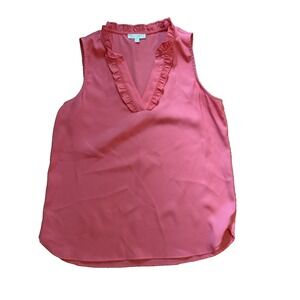 Jade Melody Tan Women's Size Small Pink Tank Top Shirt